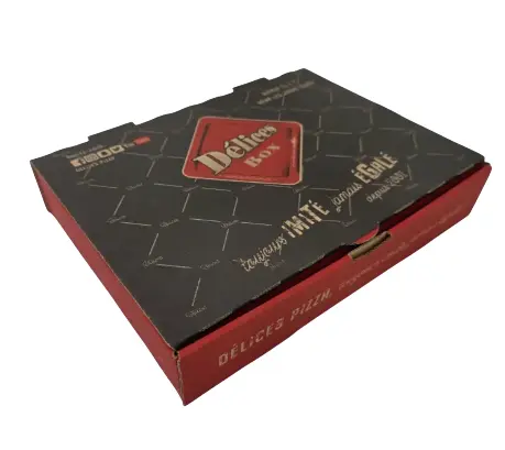 BOITE PIZZA "DELICES PIZZA" DELICES BOX T33 X100PCS