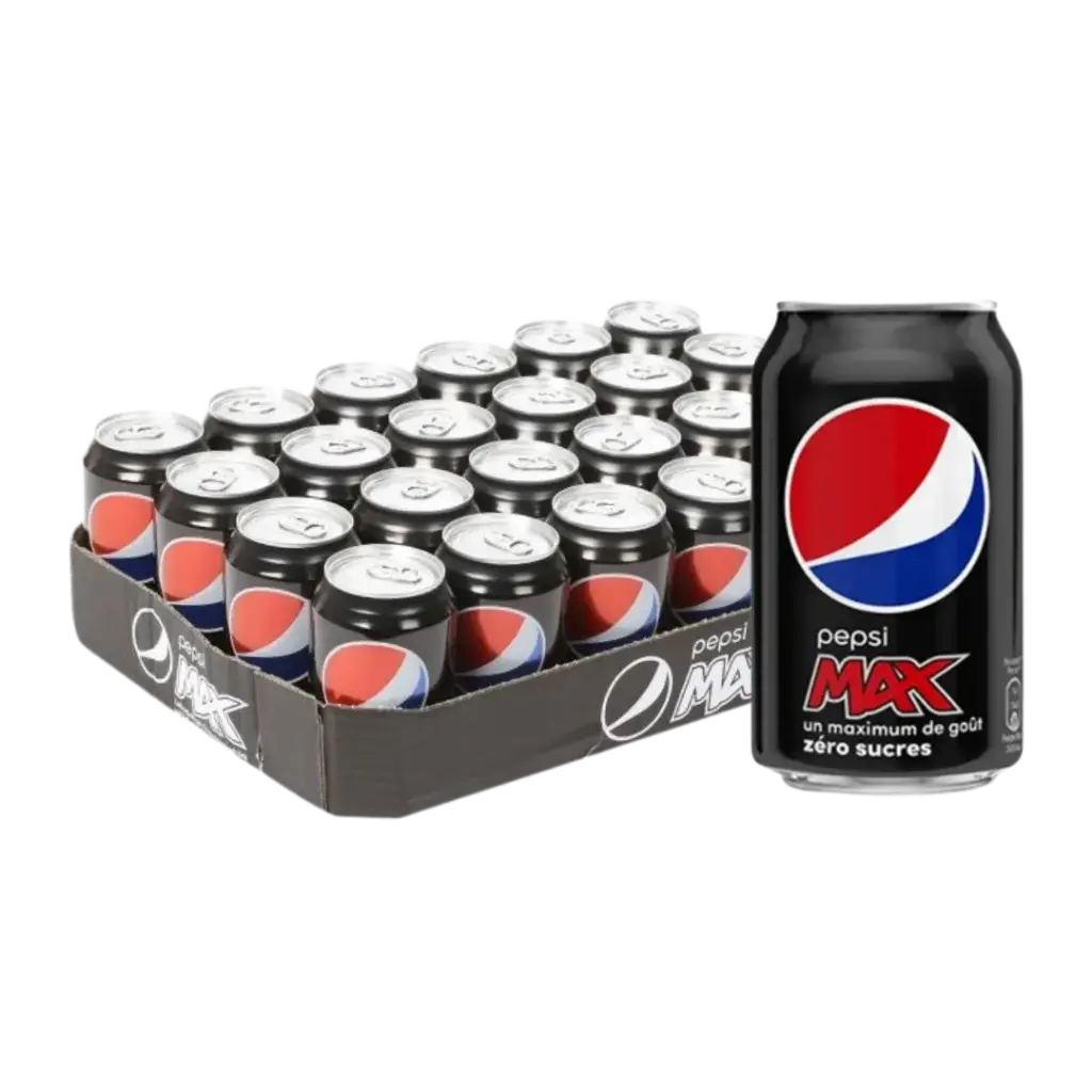 PEPSI MAX ZERO SUCRES 33CL X24