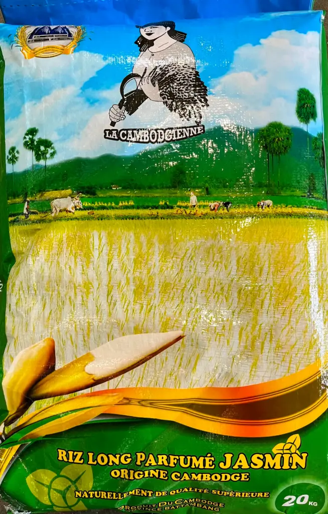 RIZ LONG PARFUMÉ JASMIN 20KG LA CAMBODGIENNE ce