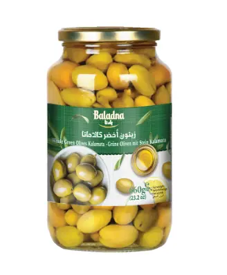 OLIVES VERTES KALAMATA 660G BALADNA {C12}