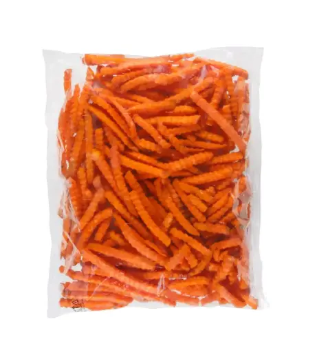 SWEET POTATO CRINKLE FRIES HOT & CRISPY (PATATE DOUCE) 1KG {C10} 