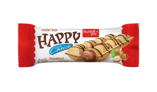 HAPPY CHOICE BARRE GAUFRETTE HAZELNUT 120G