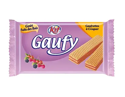 KIF GAUFY GAUFRETTES FRUITS DES BOIS 80G