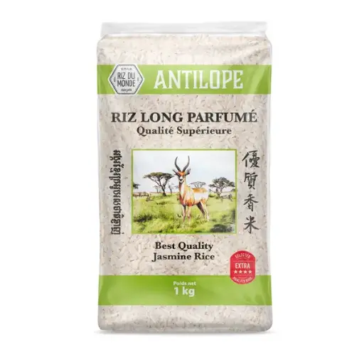 RIZ PARFUME CAMBODGE ANTILOPE 1KG RIZ DU MONDE